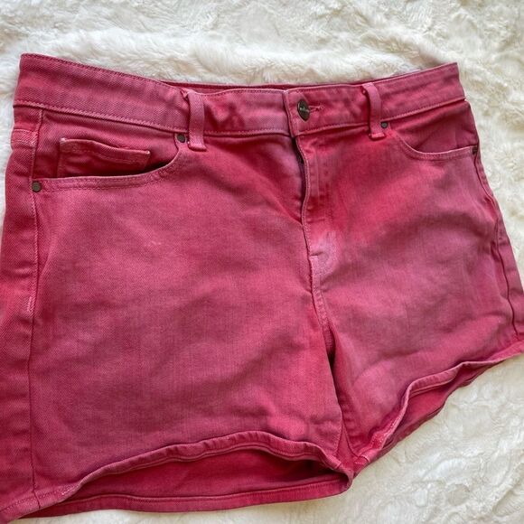 Velvet Anthro Red Tie Dye Iman Boyfriend Denim High Rise Short - Women’s 30 - Picture 7 of 8